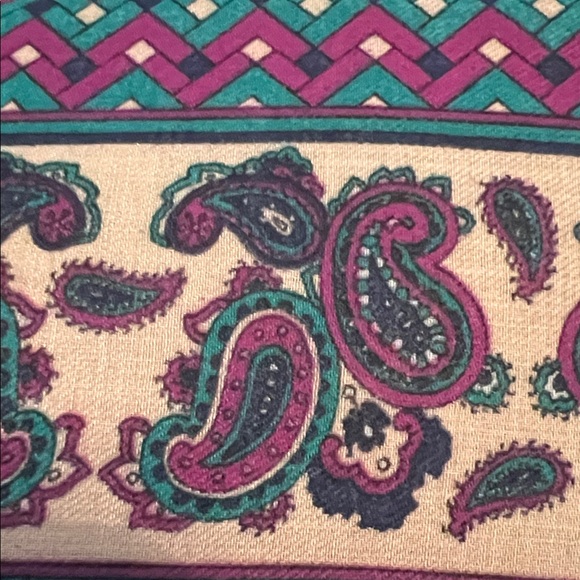 Paisley and Polka Dot Scarf - Picture 3 of 5
